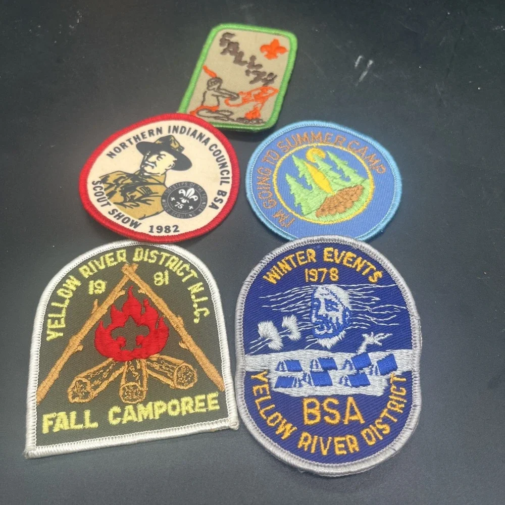 Vintage BSA Boy Scout Patch Lot (5) - 1978 1981 1982 Camporee, Scout Show - Picture 15 of 16